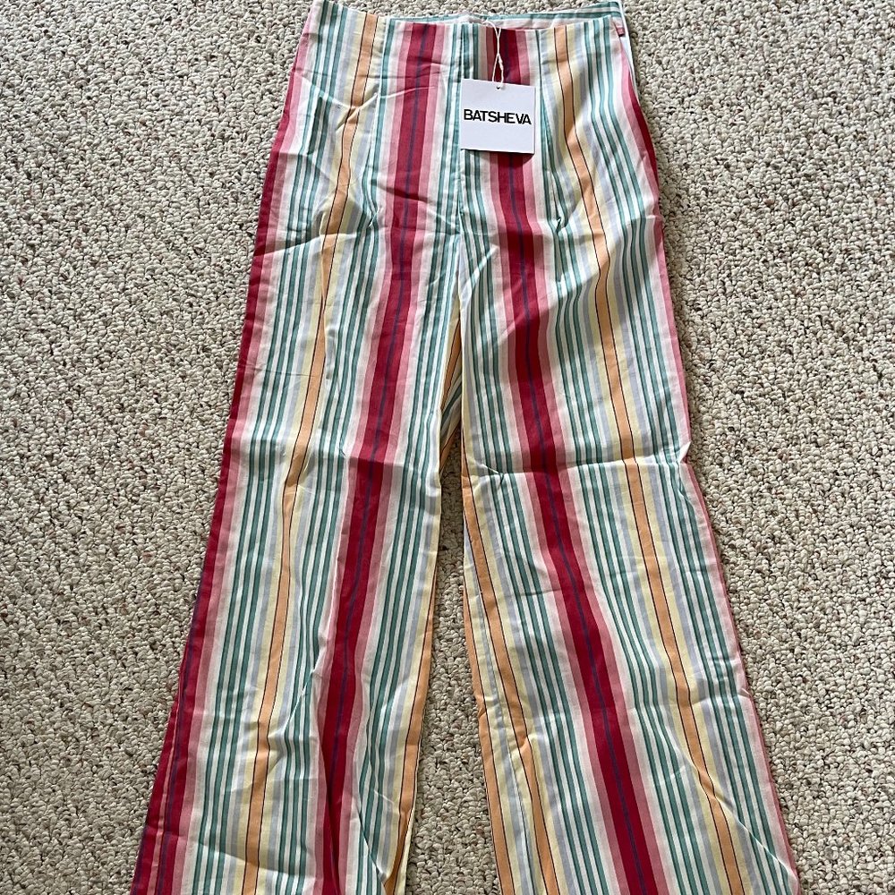 Nwt Batsheva Ruffle Pant And Matching Claude Blou… - image 2